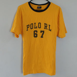 Polo Ralph Lauren 67 Vintage Gold Style Ringer Tee